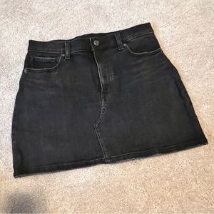 UNIQLO Jean Black Denim Mini Skirt